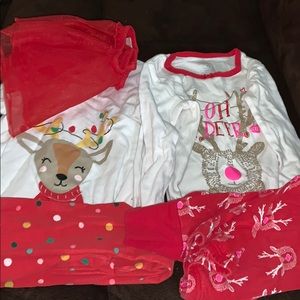 Carter's Pajamas - LOT OF CARTERS XMAS PAJAMAS Carter's Pajamas - LOT OF CARTERS XMAS PAJAMAS